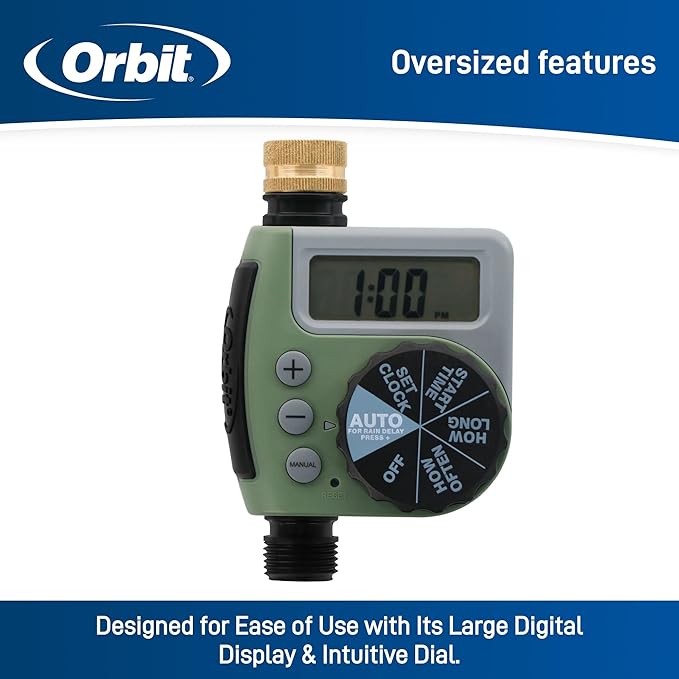 Orbit 62056 One Outlet Single-Dial Hose Faucet Timer (Pack of 10)