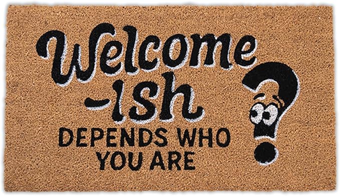 Coir Doormat Outdoor Entrance - Welcome - 17"x30" - Funny Door mats Outside - Welcome mat Funny - Indoor/Outdoor Doormat