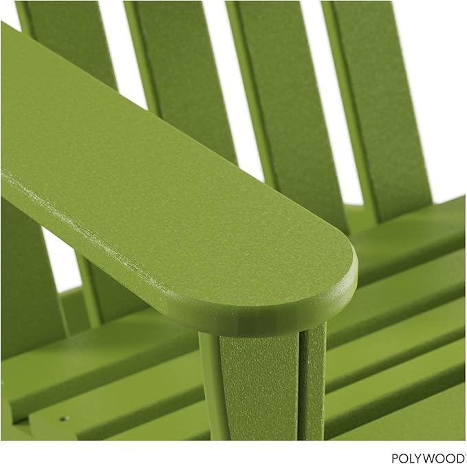 POLYWOOD AD4030LI Classic Outdoor Adirondack Chair, Lime