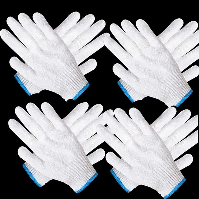 4 Pairs Oven Gloves with Fingers, Thin and Light Heat Resistant Gloves for Cooking, Baking, BBQ, Kitchen Safety