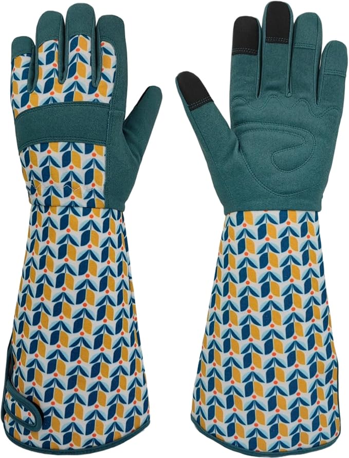 Long Gardening Garden Gloves,Thorn-proof&Puncture Resistance Rose Cactus Gauntlet Glove for Gardener,Gifts