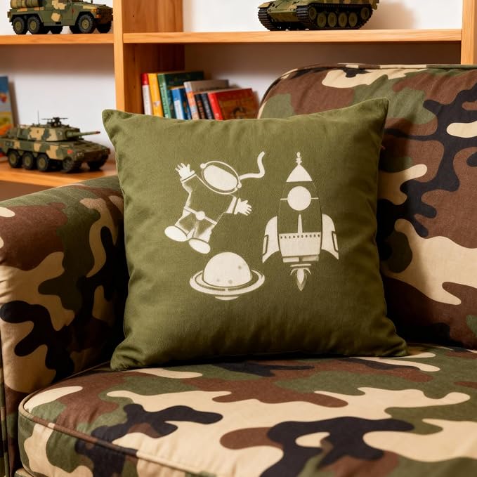 TIAMECH A4 Reusable Astronaut Stencil for Painting - Rocket Planet Layering Template, DIY Wall Art, Wood Furniture, Scrapbook & Crafts (8.3x11.7inch)