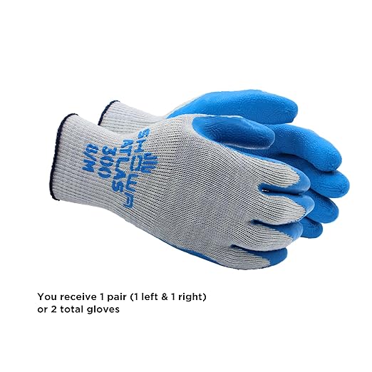 SHOWA ATLAS 300S-07.RT Fit General Purpose Gloves, Small (Pack of 4)