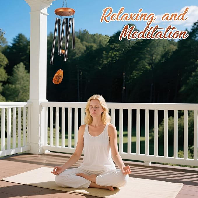 Gifts for Mom Grandma, Winzwon Wind Chimes for Outside, Mother Birthday Gifts from Daughter Son, Garden Patio Balcony Yard Decor, Christmas for Mom
