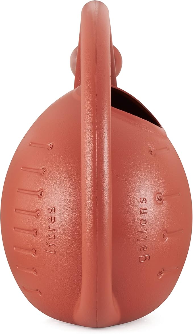 2 Gallon Plant Watering Can - Large Plastic Garden Water Pot with Dual Spray Options for Indoor Outdoor Plants Flower, Clay
