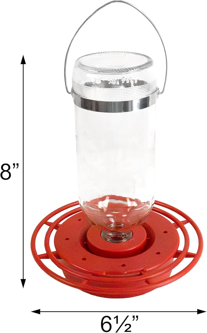 Best-1 Glass Hummingbird Feeders, 16 oz., Set of 2