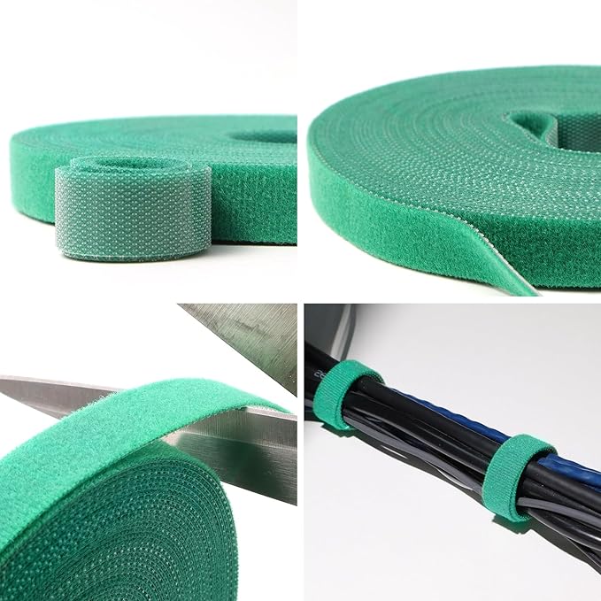 Garden Tape, 65.6 Ft Plant Tape, Reusable Plant Garden Ties, Plant Supports for Climbing Plants, Adjustable Plant Straps for Gardening, Home, Office (65.6 ft x 0.6 inch)