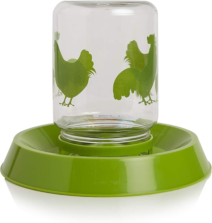 Lixit Feeder or Waterer for Chickens and Other Wildlife (64oz)