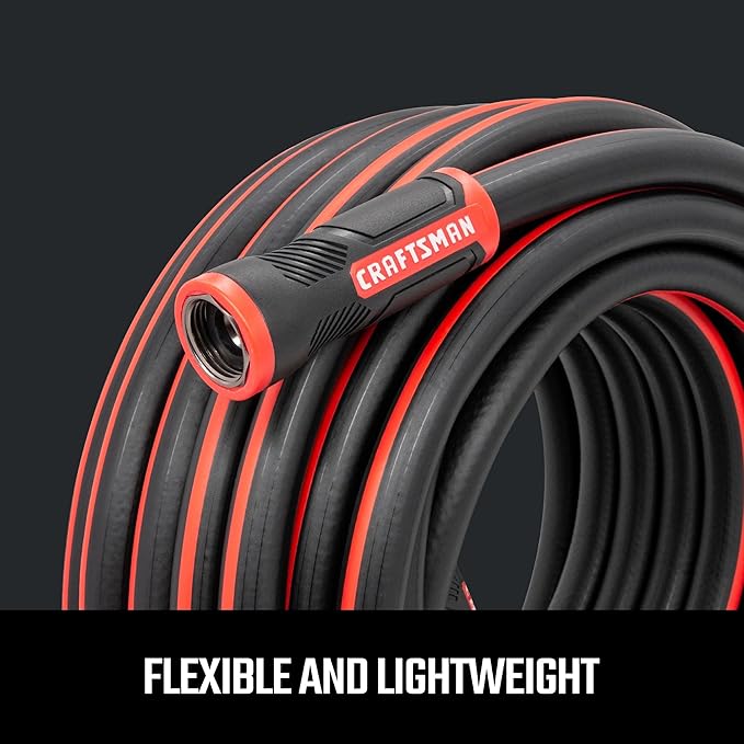 Craftsman Heavy Duty Professional Grade Garden Hose,50 Feet x 5/8 Inch,(Pack of 4)