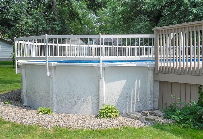 Aqua Select Above Ground Swimming Pool Resin Safety Pool Fence Gate | Premium Quality UV Protected Vinyl | Keeps Pool Toys in and Intruders Out | White