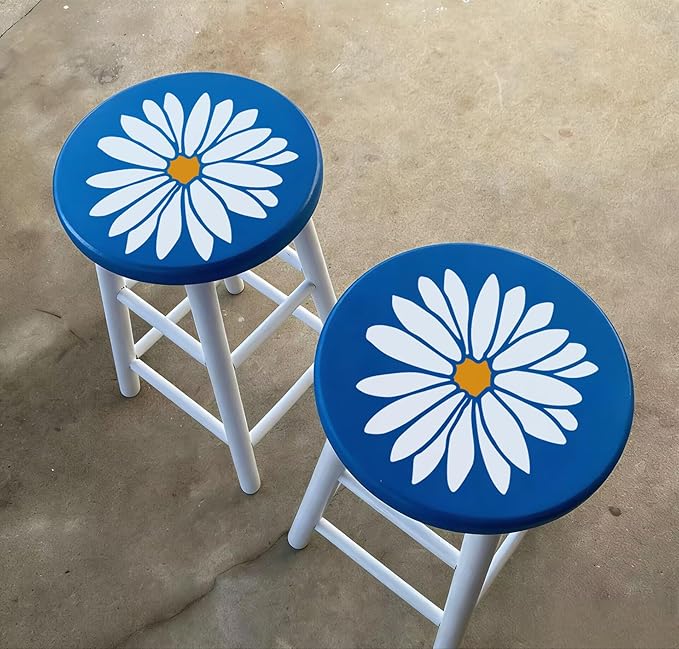 Large Flower Stencils for Walls 14inch Fence Stencil for Outdoors Floral Stencils Reusable Rose Hibiscus Daisy Sunflower Stencil for Wood Wall Furniture Fabrics DIY Decor