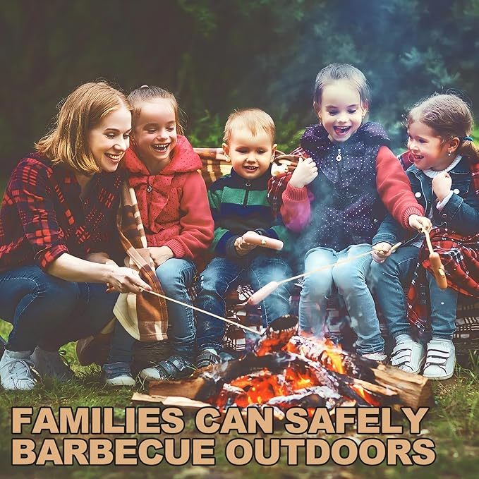 Suclain 700 Pcs 30" Long 5mm Thick Marshmallow Roasting Sticks, Smores Sticks Bamboo Skewers BBQ Kabob Grilling Barbecue Roasting Camping for Outdoor Fire Pits Campfires