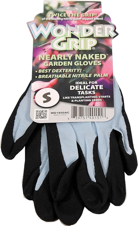 Wonder Grip Nearly Naked Assorted Colors Gloves, Small, (WG1850ACS)