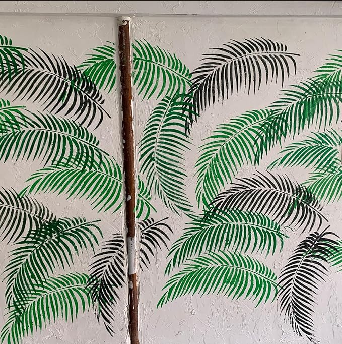 Large Leaf Stencils for Painting on Walls Palm Stencil Tropical Leaves Stencils for Crafts Furniture Wood Fabrics