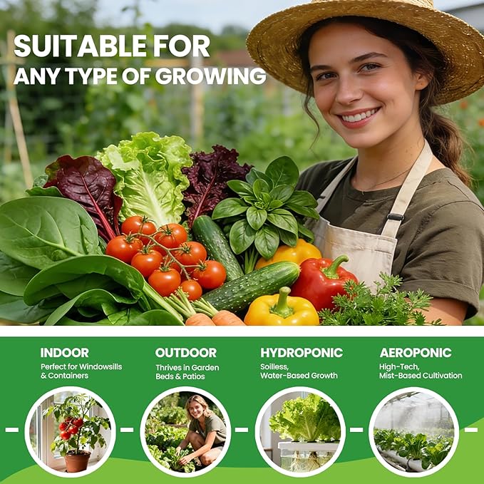 10 Heirloom Seeds Variety Pack - 3200+ Non-GMO Seeds for Planting Vegetables, Indoor Outdoor Garden Seed Starter Kit, Valentines Easter Unique Gift for Mother, Women, Mom, Friend, Her