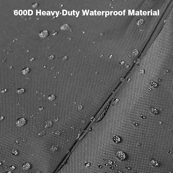 Vailge Stackable Patio Chair Cover,100% Waterproof Outdoor Chair Cover, Heavy Duty Lawn Patio Furniture Covers,Fits for 4-6 Stackable Dining Chairs,2 Pack-36 Lx28 Wx47 H,Grey