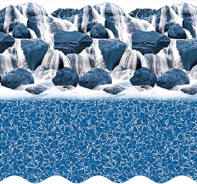 Lake Effect Pools 'Forever' 21 ft Round Above Ground Swimming Pool | 54 Inch Steel Side Walls | Kit Includes: 25 Gauge Overlap Liner & Widemouth Skimmer