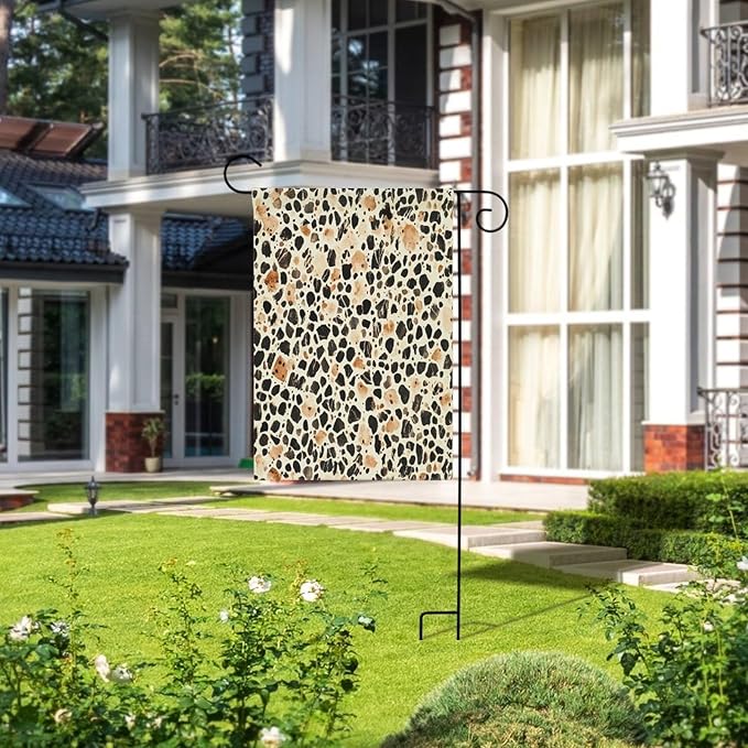 Cow Print Small Garden Flag Burlap Vertical Double Sided Farm Animal Cow Yard Flag Welcome Farmhouse Garden Outdoor Flags Yard Decorations for Home Outdoor