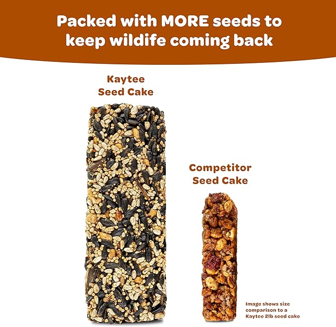 Kaytee Corn-a-Plenty Seed Cake, Food for Wild Squirrels, Chipmunks, Rabbits & Other Backyard Wildlife, 2.5 Pounds