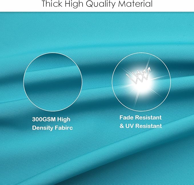 idee-home Outdoor Chair Cushions Set of 4, Thick 19" x 19" x 2" Outdoor Seat Cushions Patio Furniture Waterproof with Ties, Dining Pads