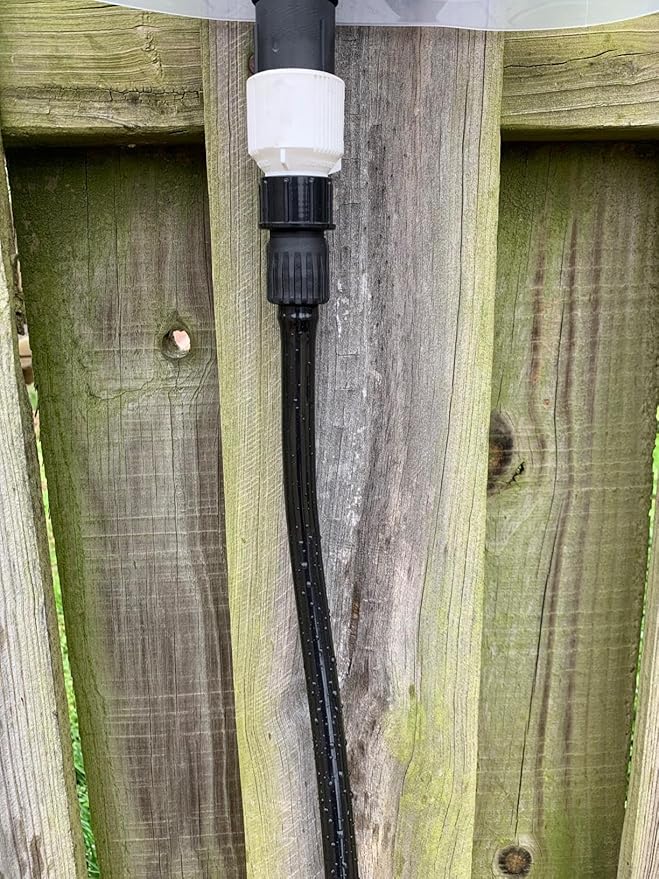 Black Vinyl Tubing 1/2” ID × 5/8” OD - 50 Feet PVC Flexible Plastic Tube Hybrid Hose, Transfer Water Air Oil for Pond Fountain Garden, Non-toxic and BPA free
