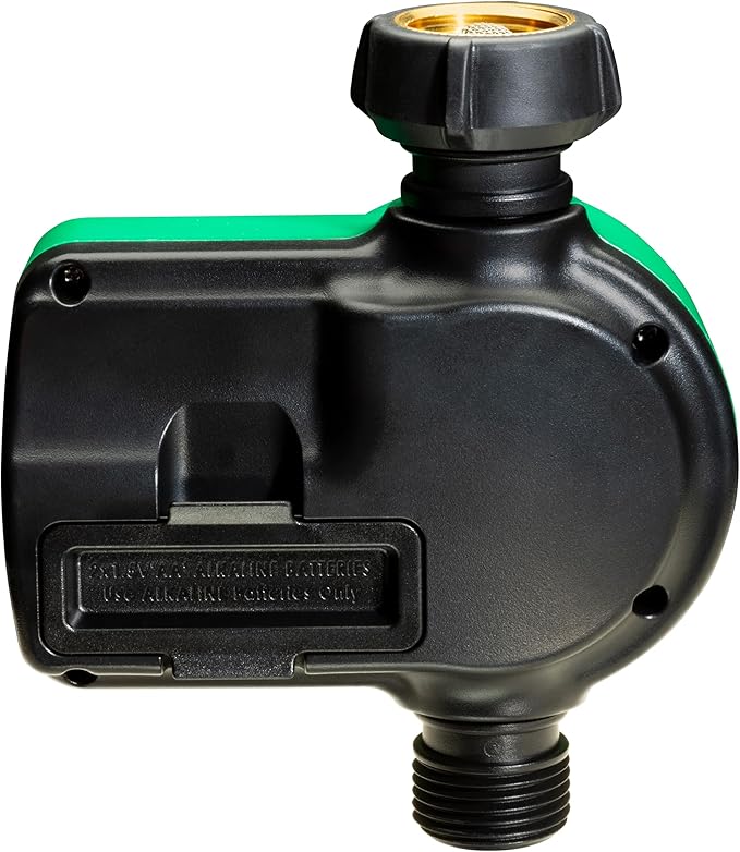 Rain Bird 1ZEHTMRS Simple-Set Hose End Timer, One Zone/Station, Battery Operated, 3/4" Garden Hose Thread, Heavy-Duty Brass Inlet