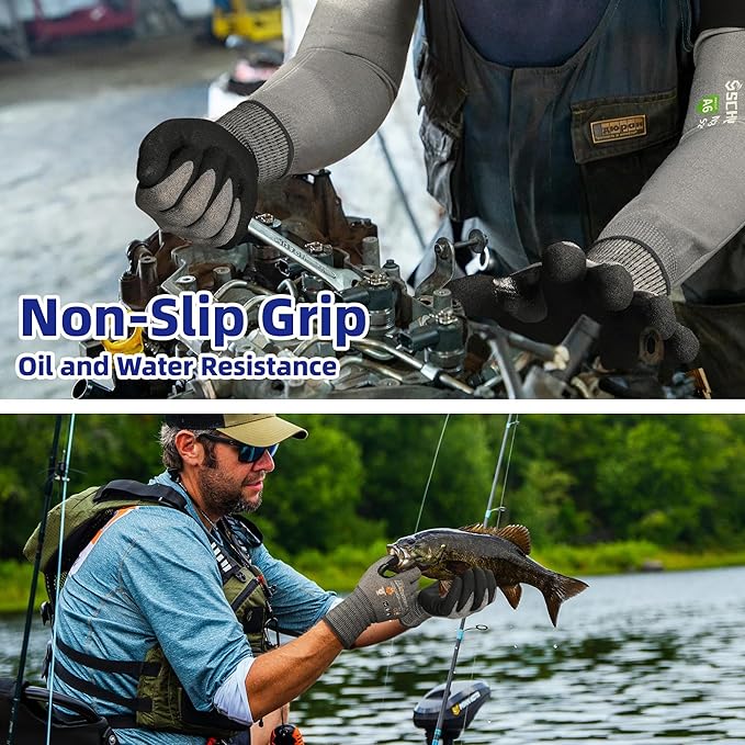 Schwer A4 AIR-SKIN Cut Resistant Work Gloves AR5918 with Extreme Lightweight & Thin, Grip Gloves for Gardening, Fishing, Refined Work, Mechanic, Touch-Screen, Non-PFAS, 3D-Comfort Fit, 1 Pair (XL)