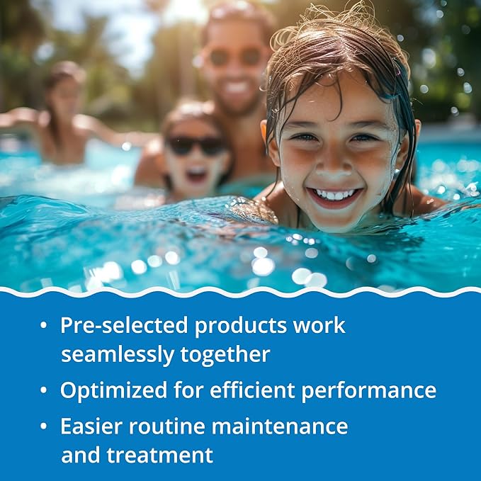 In The Swim Ultimate Opening Kit and Chlorine Bundle - Pre-Measured Opening Kit for Easy Use - 50 Pound Bucket of 3-Inch Stabilized Chlorine Tablets - for Inground and Above Ground Pools Up to 35,000