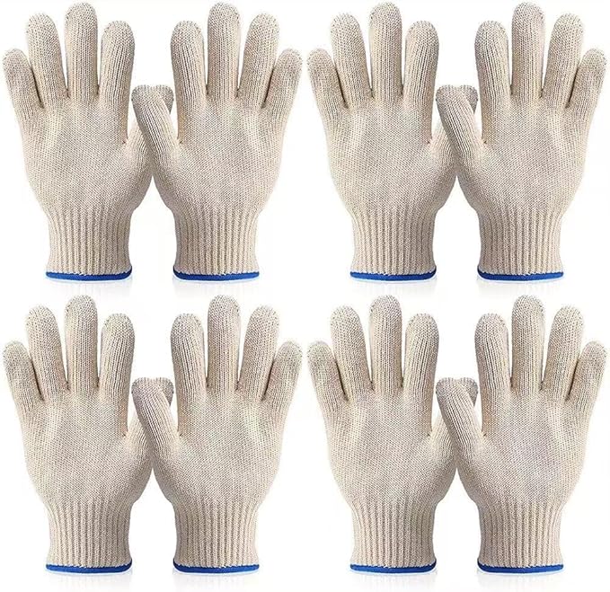 932°F Heat Resistant Oven Gloves, Aramid Oven Mitts with Fingers for Cooking, Grilling, BBQ, Baking & Fryer with Secure Grip Short-Term Protection