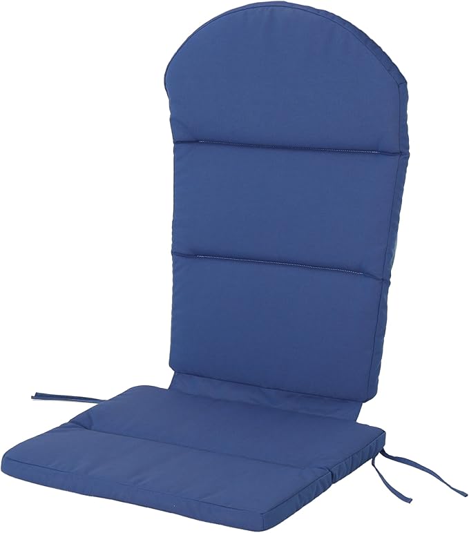 Christopher Knight Home Terry Outdoor Water-Resistant Adirondack Chair Cushions (Set of 2), Navy Blue, 2 Count (Pack of 1)