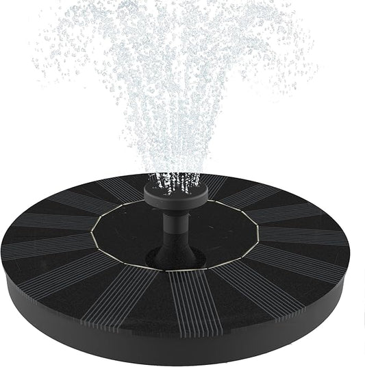 Solar Fountain, Solatec Solar Powered Bird Bath Fountain Pump 1.3W Solar Panel Kit Water Pump,Outdoor Watering Submersible Pump for Pond, Pool, Garden, Fish Tank, Aquarium