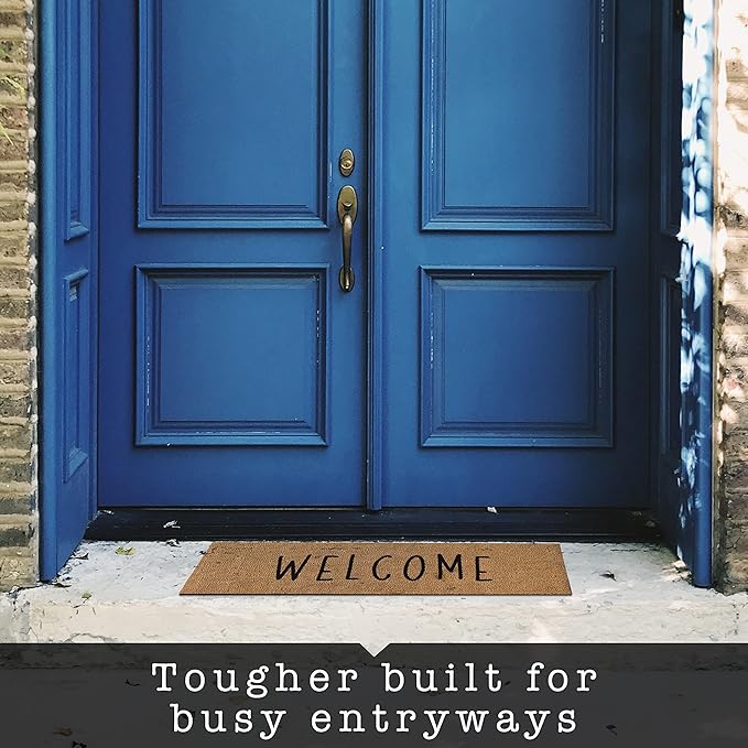 MAINEVENT Welcome Long Door Mat 50x15 Inch, Oversized Welcome Mat, Double Door Mat Outdoor, Outdoor Entrance, Matt Front Door, Long Front Large Mat