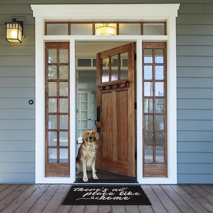 DII Natural Coir Doormat Outdoor Welcome Mat, 17x29, No Place Like Home