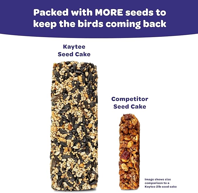 Kaytee Woodpecker Seed Cake, Wild Bird Food, 1.85 Pounds