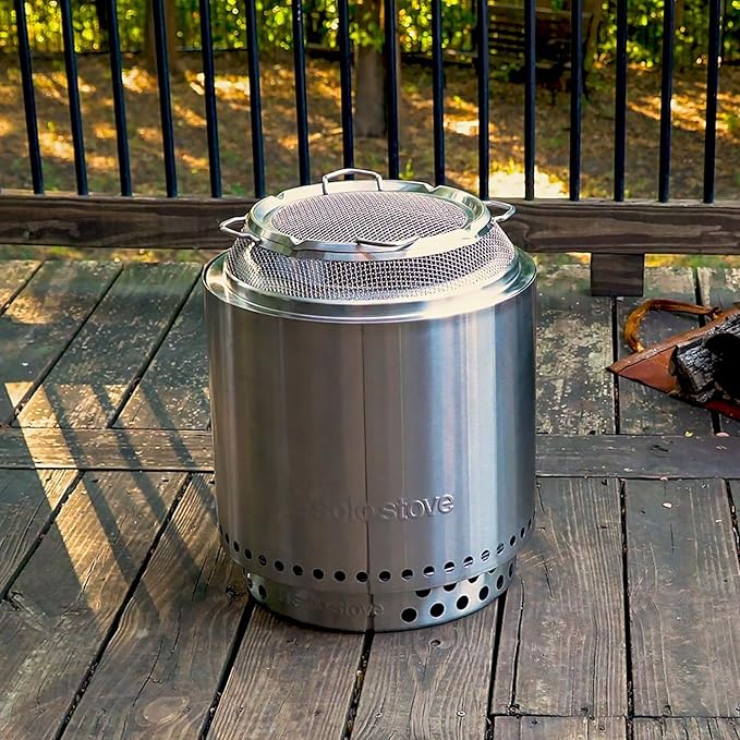Solo Stove Ranger Shield - Durable Stainless Steel Spark Protector Mesh Screen for Fire Pits, Keeps Pops and Hot Embers Contained for Safe Outdoor Fires, Includes Shield Removal Tools