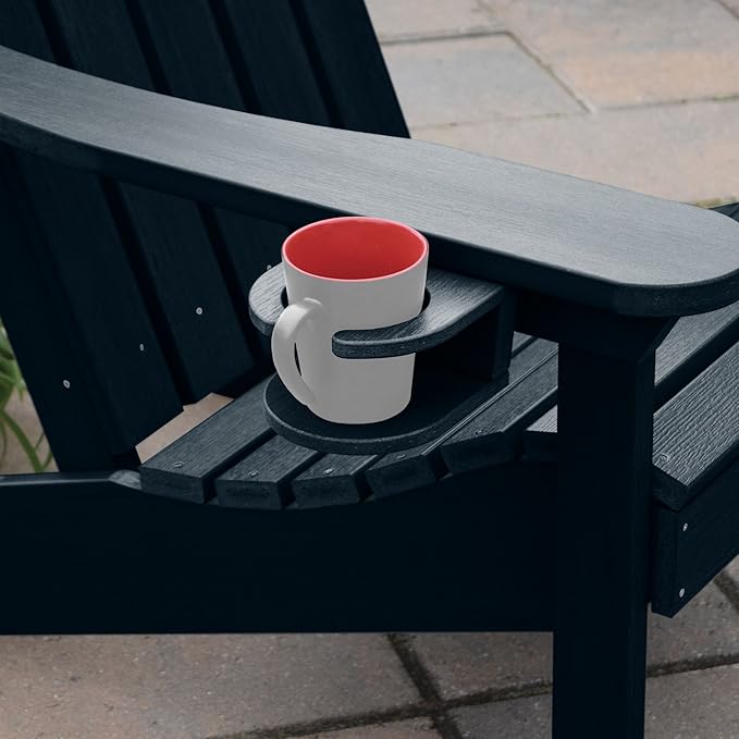 highwood Screw-On Cup Holder for Adirondack Chairs, Federal Blue
