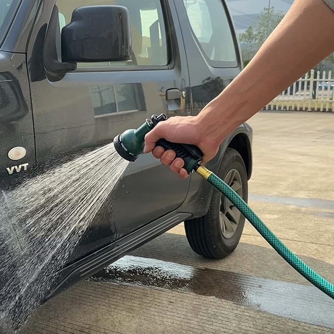 Lightweight Flexible PVC Garden Hose - 20FT Leakproof Water Hoses with Shut Off Valve and 3/4 Inch GHT Fittings for Small Yard and Outdoor Cleaning