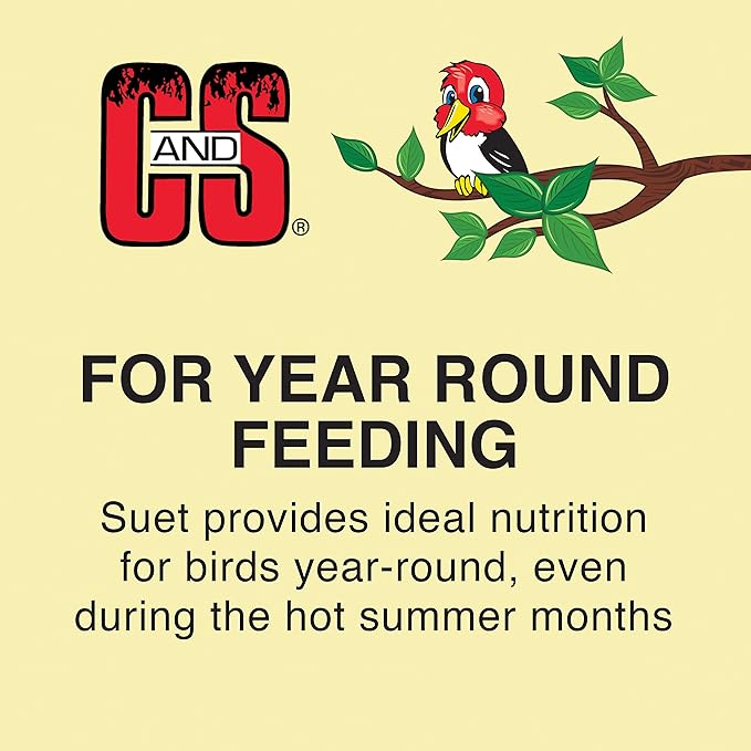 C&S Wild Bird Woodpecker Suet Nuggets Mega Box,8 Pounds,(Pack of 2)