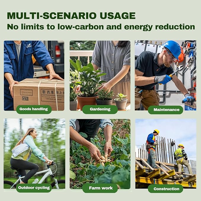 Gardening Gloves for Women and Men, ECO Recycled Polyester Work Gloves with Latex Coating