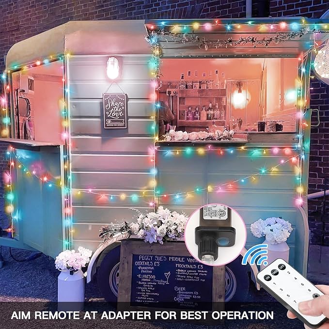 suddus String Lights Indoor Bedroom, 66ft 200 Led Christmas Light Outdoor Clear Wire Connectable, Plug in Fairy String Lights with Remote for Christmas, Dorm, Party, Easter Decoration, Multicolor