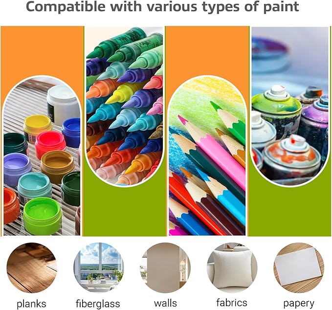 Felixcraft Thanksgiving Stencils for Painting, 64PCS 3x3 Inch Plastic Fall Stencils for Crafts Reusable, Durable PET Material for Wood Signs, Wall Art, Fabric Painting, and Festive DIY Art Projects