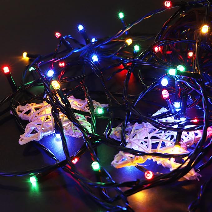 PMS 100-1000 LED Christmas Lights, Low Voltage Fairy String Lights with 8 Modes, Ideal for Xmax Tree, Garden, Home, Party, Halloween Festival Deco (Mixed-Color, 1000 LEDs)