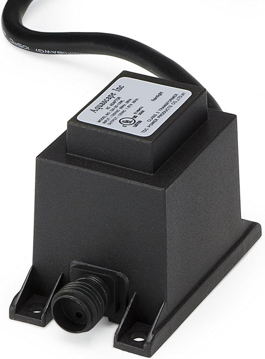 Aquascape 98485 Plug-in Garden, Pond, and Fountain Lighting 12V Quick-Connect Transformer, 20-Watt, Black