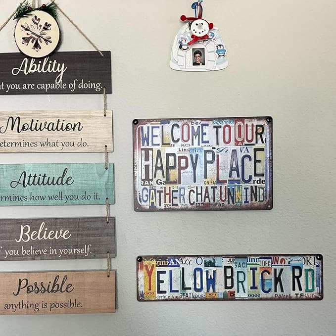 Vintage Welcome To The Laundry Room Wall Decor Metal Sign Tin Signs - the never ending story