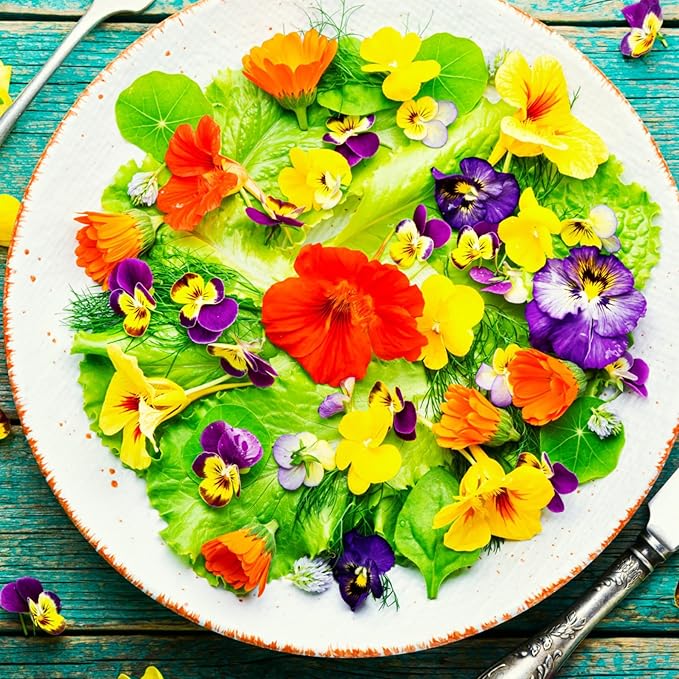 Seed Needs Nasturtium Seeds for Planting Double Gleam Nasturtiums - Non-GMO Heirloom & Untreated Flower Seed to Plant and Grow a Home Grown Edible Wildflower Garden