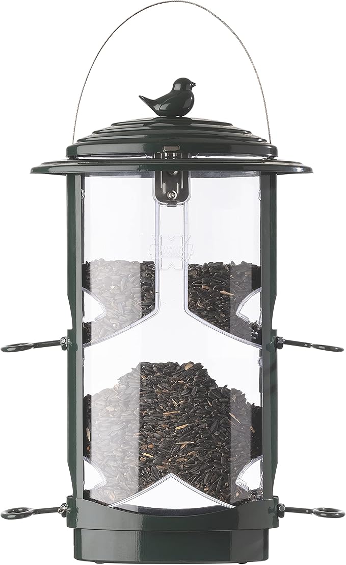 Squirrel-X 111IN Bird Feeder, Dark Green