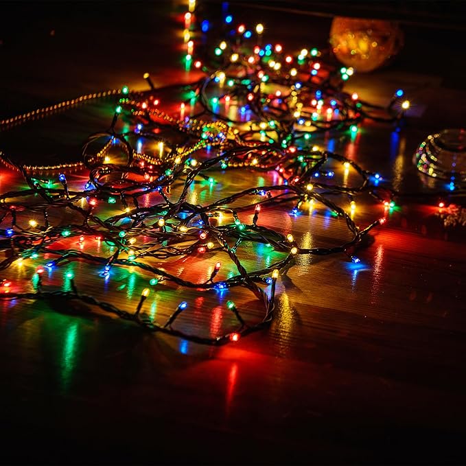 2 Pack Solar Christmas Lights Outdoor, 72FT 200 LED Solar String Lights with 8 Lighting Modes, IP65 Waterproof Solar Lights Outdoor for Xmas Garden Party Tree Decor