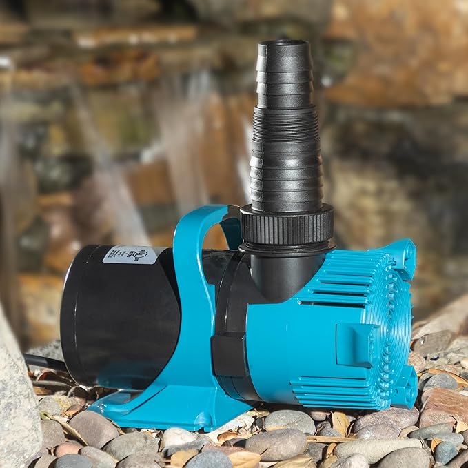 Alpine Corporation PEG3000 | 3000 GPH Vortex Energy-Saving Submersible Pump — Durable & Efficient Design for Ponds, Waterfalls & Fountains — Black/Teal