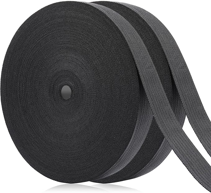 Shappy Tree Tie Strap Garden Webbing Strap Garden Plant Supports Tree Tie Staking for Outdoor Use, Plant Supports, Grafting, Straightening Supplies(Black,295 Feet x 1.5 Inch)