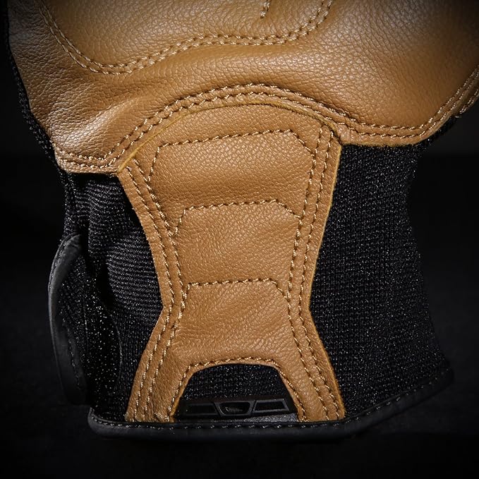 Ironclad Ranchworx Work Gloves RWG2, Premier Leather Work Glove, Performance Fit, Durable, Machine Washable, (1 Pair), RWG2-06-XXL,Black/Tan